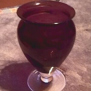 William Yoeward deep violet hand blown vase